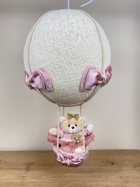 Lustre Balão - Ursa Realeza Nude (Rosa Seco)