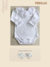 Imagem do Kit Jardineira 3 peças - Off White com Corações