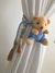 Par de Prendedores de Cortina de Urso Azul Claro - comprar online