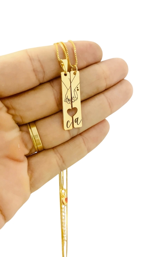 Kit de Colares Personalizados- Dourado - EXPRESSO