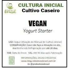Fermento Iogurte Vegano - VEGAN - Infinito -> Frete Fixo