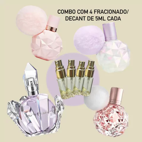 Combo Ariana G 4 FRACIONADO de 5ml cada (Ari, REM, Moonlight e Sweet Like Candy)