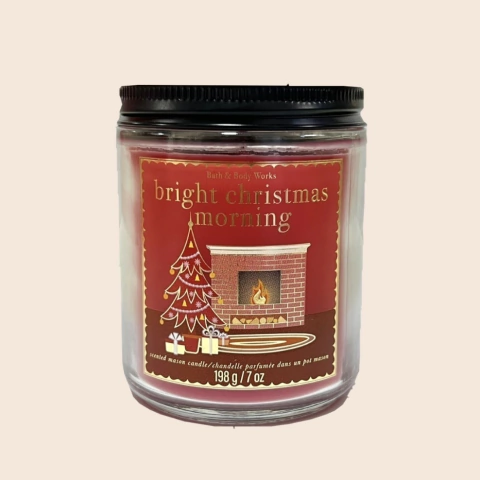 Vela aromática bright christmas morning 198g - Bath & Body Works