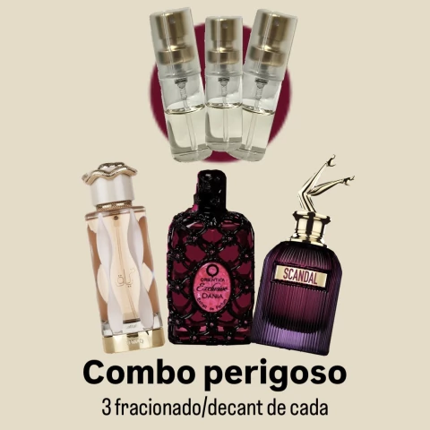 Combo Perigoso 3 FRACIONADO/DECANT de cada