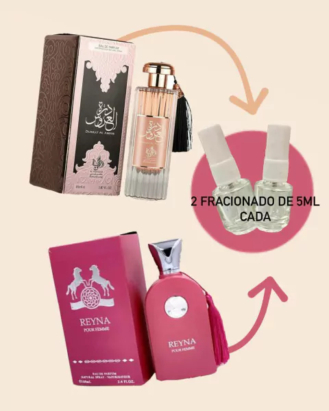 Combo inesquecível (Reyna 5ml)+ (durrat 5ml) 2 fracionado de 5ml cada!