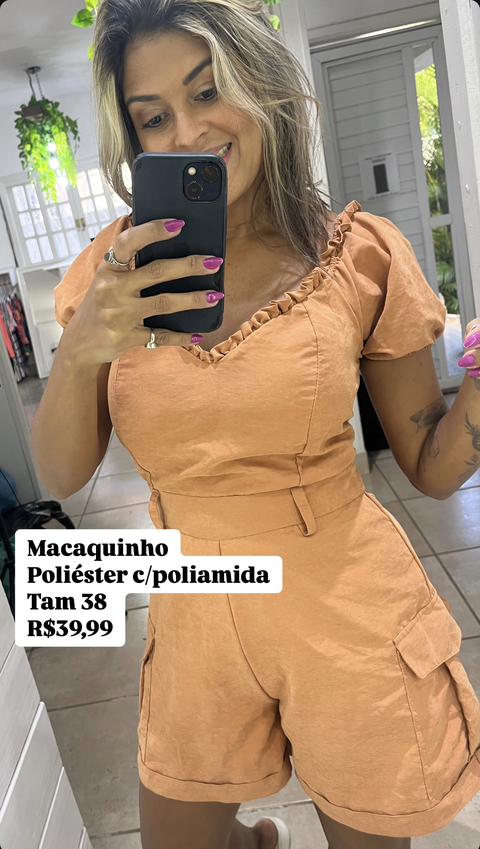 Macaquinho em poliester tam 38 - comprar online