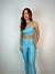 CONJUNTO TOP ALÇA FINA - AZUL CÉU