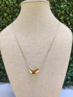 Colar minimalista liso Aço Inoxidavel dourado premium - comprar online