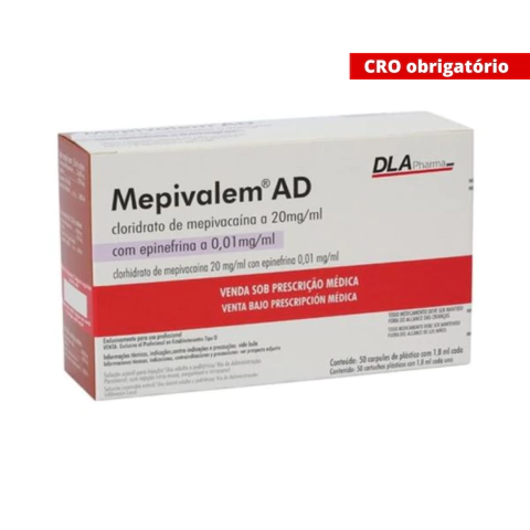 Anestésico Mepivalem Ad 2% 1:100.000 - DLA