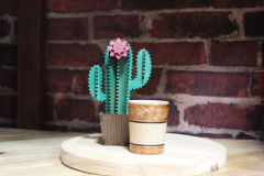 Copo shot em madeira