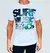 Camiseta Masculina Surf Music Beach Branca - Fabricado com Algodão Egípcio