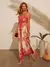Vestido longo floral boêmio - comprar online