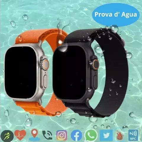 HW8 Relógio Inteligente Bluetooth para Homens, Tela HD, GPS, NFC, Bluetooth, Im - comprar online
