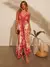 Vestido longo floral boêmio na internet