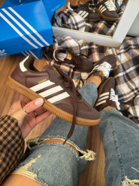 Adidas Samba - Sintético | Marrom