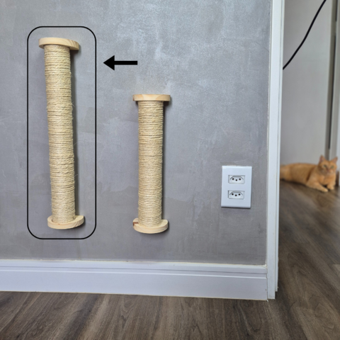 Arranhador Tamanho G- Gatos Parede Sisal Brinquedo Pet Poste - comprar online