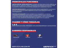 Proteina De Suero Whey Protein 2 Lb Premium sabor VAINILLA - Mervick - en internet