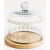 Campana Vidrio Labrado con Base de Madera 22 Cm - Carol