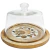 Campana de Vidrio con Base de Madera 23 Cm - Carol - comprar online