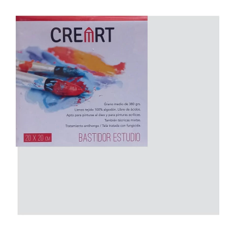 BASTIDOR CREARTE ESTUDIO 20x 20cm.