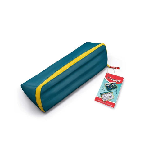 CARTUCHERA MAPED TRIANGULAR REVERSIBLE BASIC VERDE