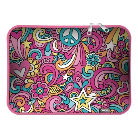 FUNDA PARA NOTEBOOK CDTEK 15.6" PEACE & LOVE