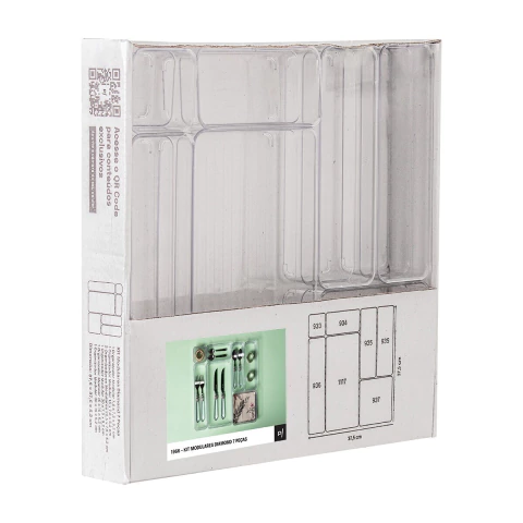 KIT ORGANIZADOR ACRILICO MODULAR 7 PIEZAS