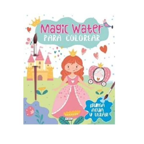 LIBRO PARA COLOREAR AGUA MAGICA PRINCESA