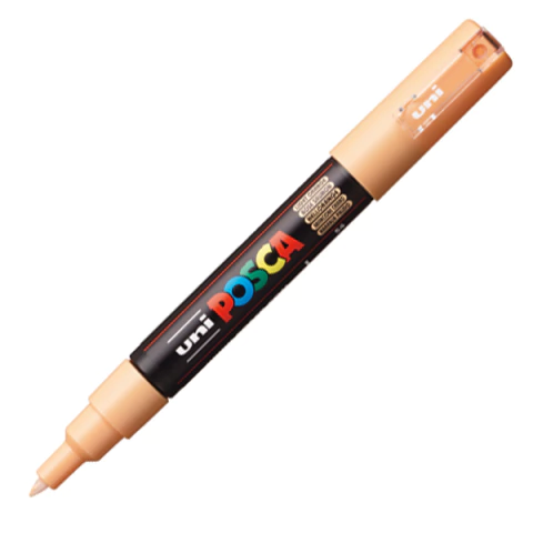 MARCADOR UNI POSCA PC 1M NARANJA PALIDO