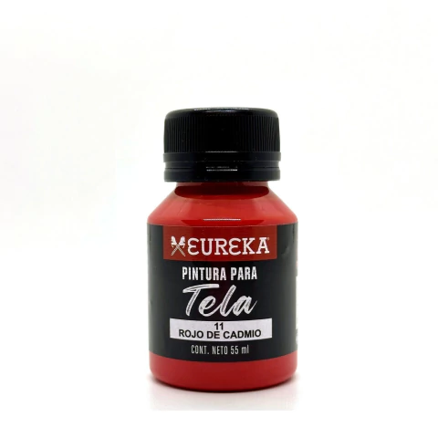 PINTURA PARA TELA EUREKA 55ml.ROJO CADMIO 11