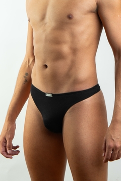 BLACK BASIC Thong