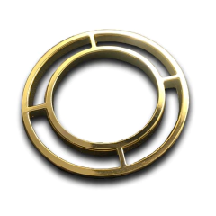 ARGOLA ZAMAK 1657 DOURADA