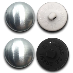 BOTÃO BOMBE 40MM COMUM C/ 144 UND