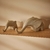 Escultura de Elefante em Polirresina Mart - 20,5x10x9,5cm