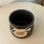 Vaso em cerâmica preto - 11X9cm - Ateliê Arte & Decor | CASA & DECORAÇÃO 