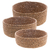 Conjunto 3 Cestos Redondos Retos de Fibra Natural