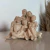 Escultura Família Casal e três filhos em resina - 17x12x12cm