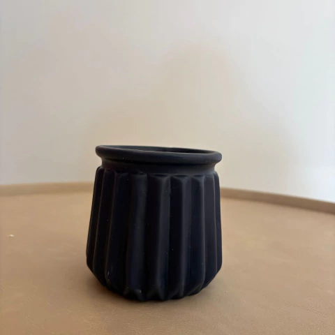 Vaso Decorativo em Cerâmica Azul– 9x9cm