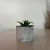 Mini Vaso em cimento com planta artificial - 6,5x9cm