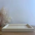 Bandeja Decorativa Retangular em MDF com revestimento em PU Bege - 20x30cm