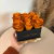 Caixa Box Quadrada com Flor de madeira - Laranja na internet