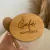 Pote hermético com tampa e colher de bambu 900ml - Personalizado “Café para acordar” - Ateliê Arte & Decor | CASA & DECORAÇÃO 