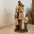 Escultura Estatueta Família Casal três filhos em resina - 12,5x8,5x25,5cm