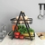 Fruteira em metal com 2 andares 30x18x32,5cm - comprar online