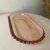 Travessa Oval de vidro Rosa