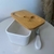 Manteigueira de porcelana com espátula e tampa de bambu - comprar online