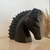Escultura de Cabeça de cavalo em cerâmica