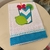 Pano de prato com aplicação em Patchwork e barra - comprar online