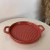 Mini Travessa de Porcelana Nórdica Vermelho Matt 20cm