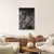 Quadro decorativo com vidro e moldura preta - 40x60
